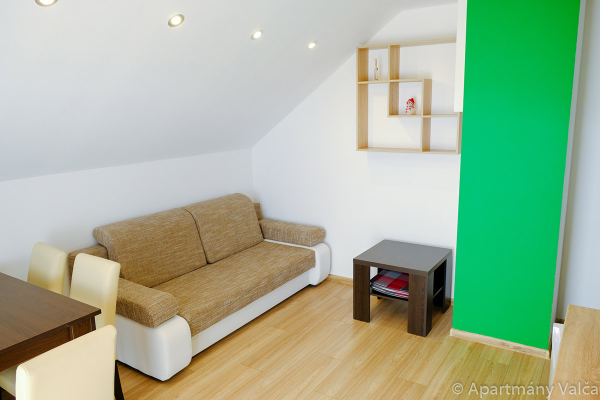 4-lôžkový apartmán, chata 1, zelený